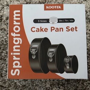 Kootek Springform Cake Pan Set - Black